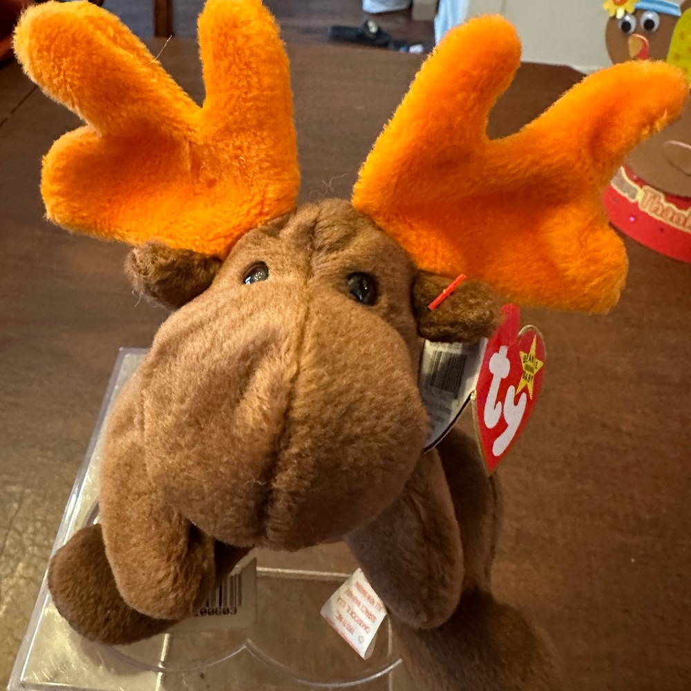 Beanie Baby Chocolate Moose 1993 Rare nwt mint condition